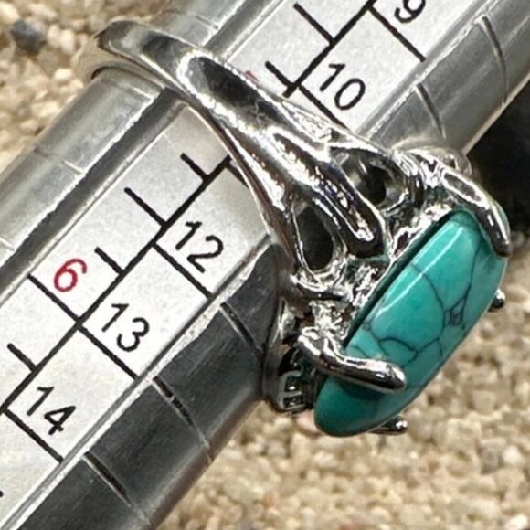 Alquimia by Ady Turquoise and Gold Beaded Ring - Picture 3 of 7